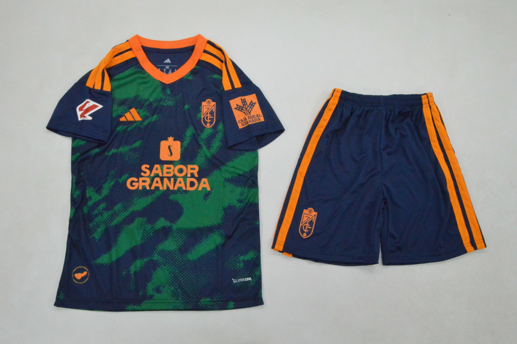 Kids-Granada 26/27 Away Navy Blue Soccer Jersey
